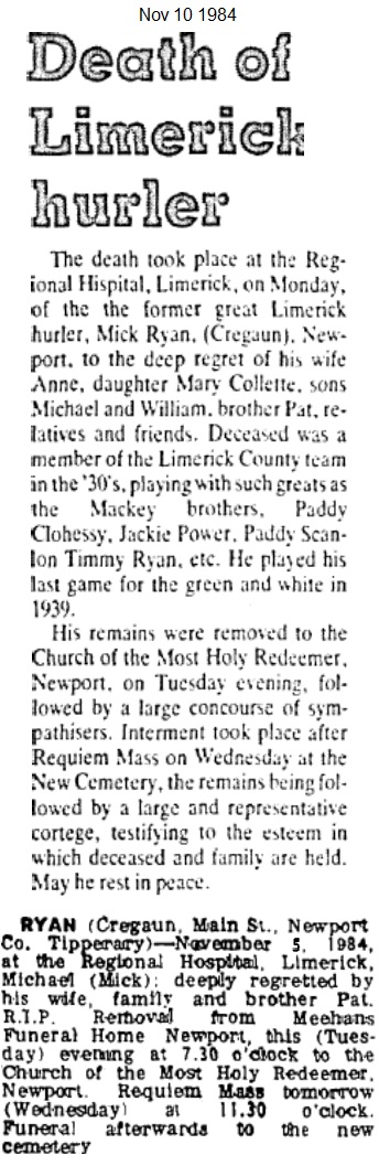 mick ryan cregaun eighty