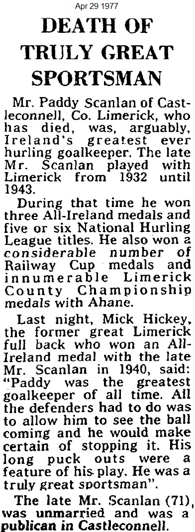 paddy scanlan sixty two