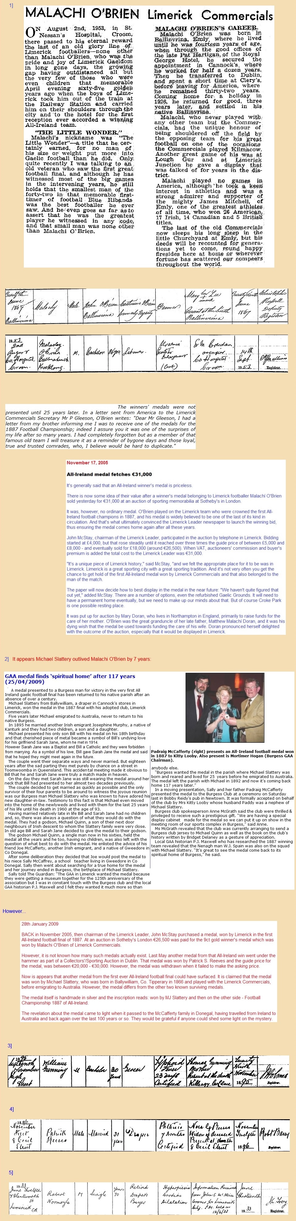 limerick commercials 1887