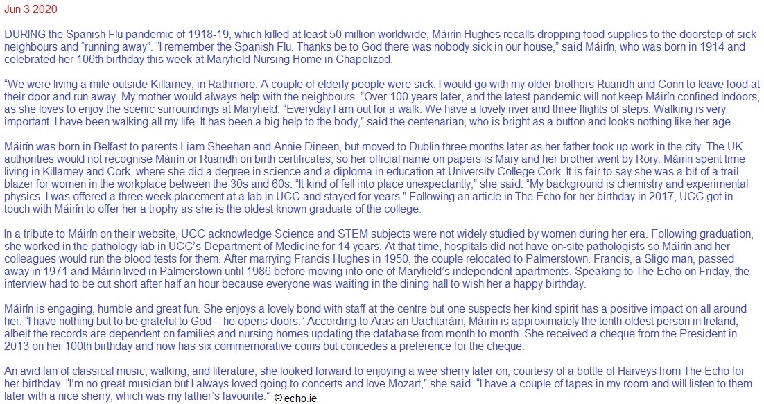 mairin hughes 3june2020